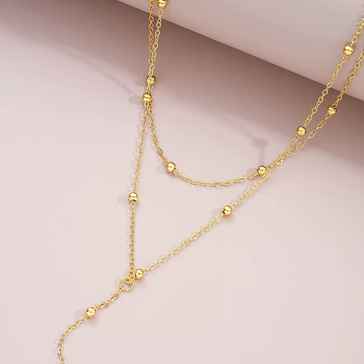 Beaded Layered Y-Necklace