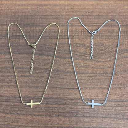 Minimalist Cross Pendant Necklace