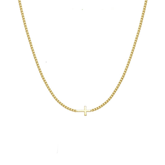 Minimalist Cross Pendant Necklace